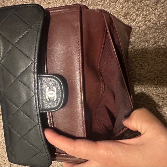 Chanel Classic Flap Long Wallet Quilted Black with COA - Picture 6 of 11